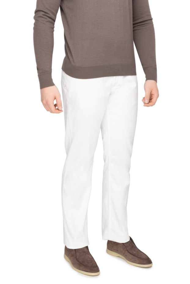 Zilli white cotton jeans for men 145445 - photo 3