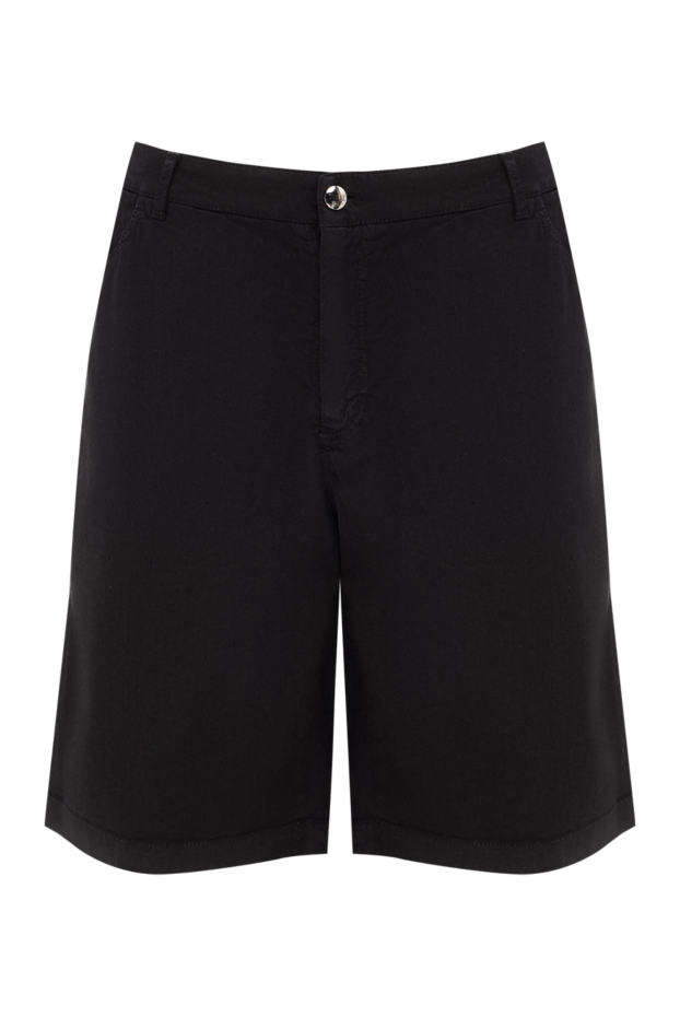 Zilli black linen and cotton shorts for men 145456 - photo 1