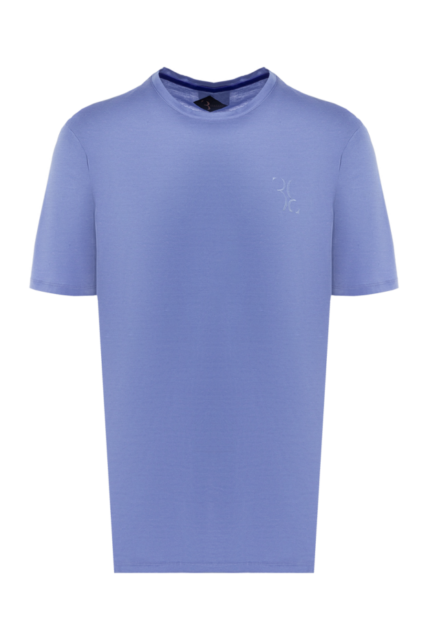 Billionaire light blue cotton t-shirt with delicate brand embroidery (markdown) 195685 - photo 1