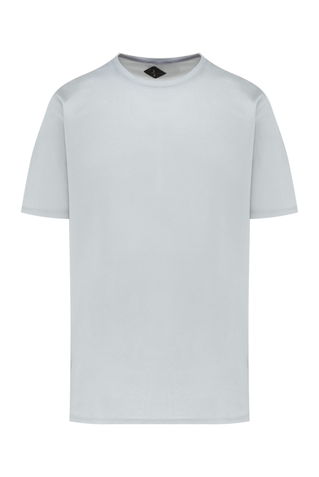 Billionaire t-shirt with fine embroidery on the chest in a light gray shade 145502 - photo 1