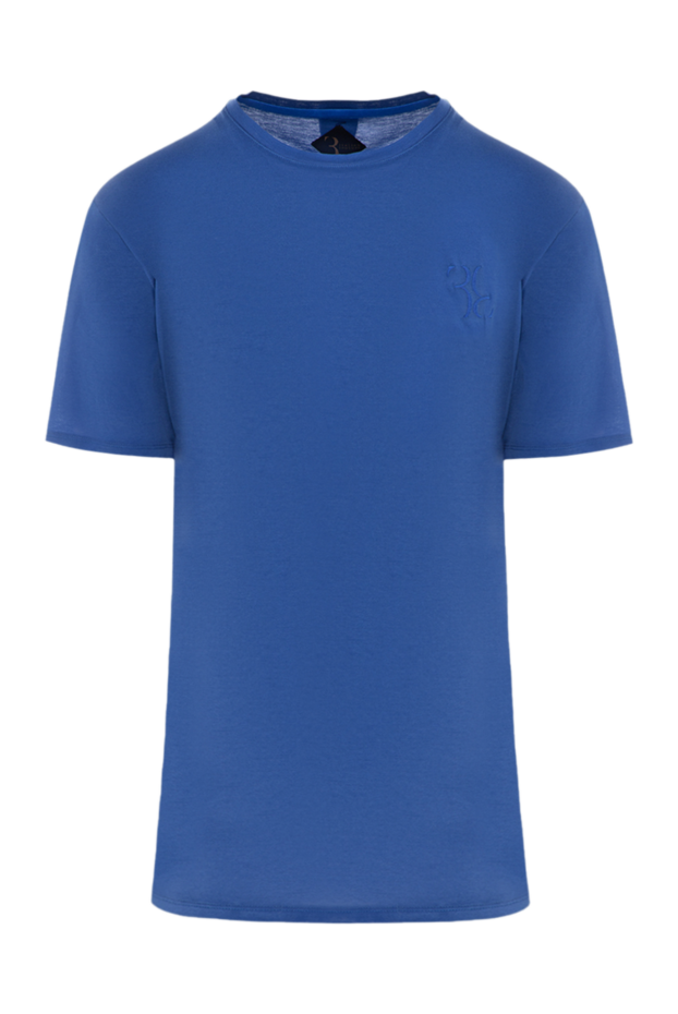 Billionaire blue cotton t-shirt with delicate brand embroidery (markdown) 195686 - photo 1