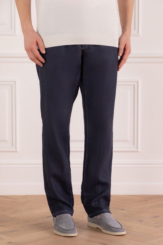 Zilli linen jeans for men 145639 - photo 3