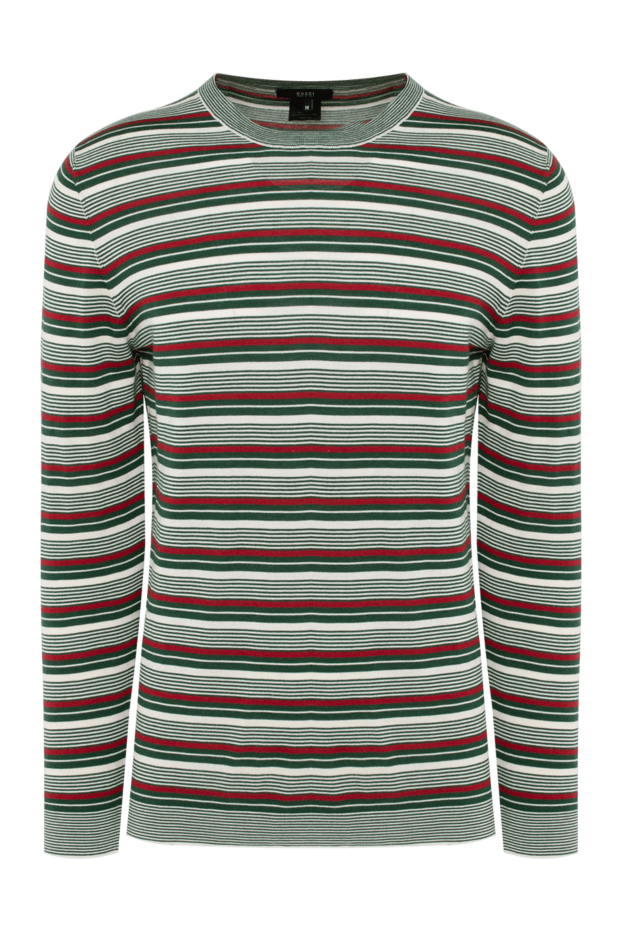 Gucci man silk and cotton jumper green for men buy with prices and photos 146365 - photo 1