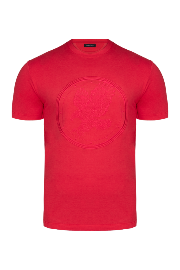 Stefano Ricci t-shirt made of cotton and modal red for men 146635 - photo 1