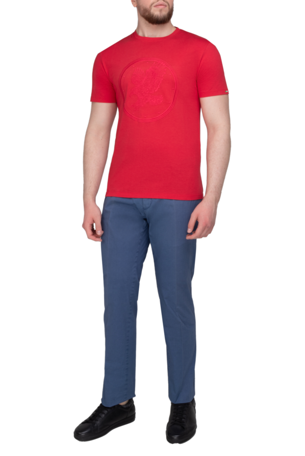 Stefano Ricci t-shirt made of cotton and modal red for men 146635 - photo 2
