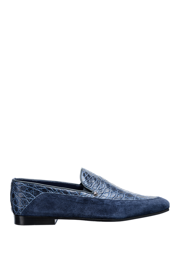 Zilli man blue suede loafers for men buy with prices and photos 146701 - photo 1