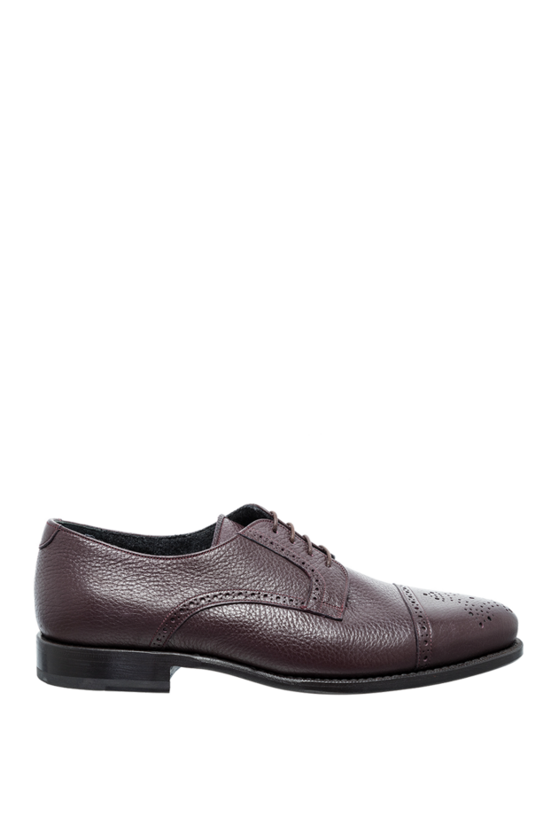 Cesare di Napoli man shoes for men made of leather burgundy buy with prices and photos 146733 - photo 1