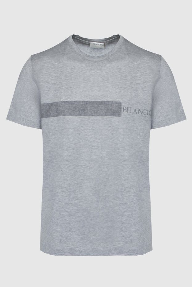 Bilancioni man gray cotton t-shirt for men buy with prices and photos 146757 - photo 1