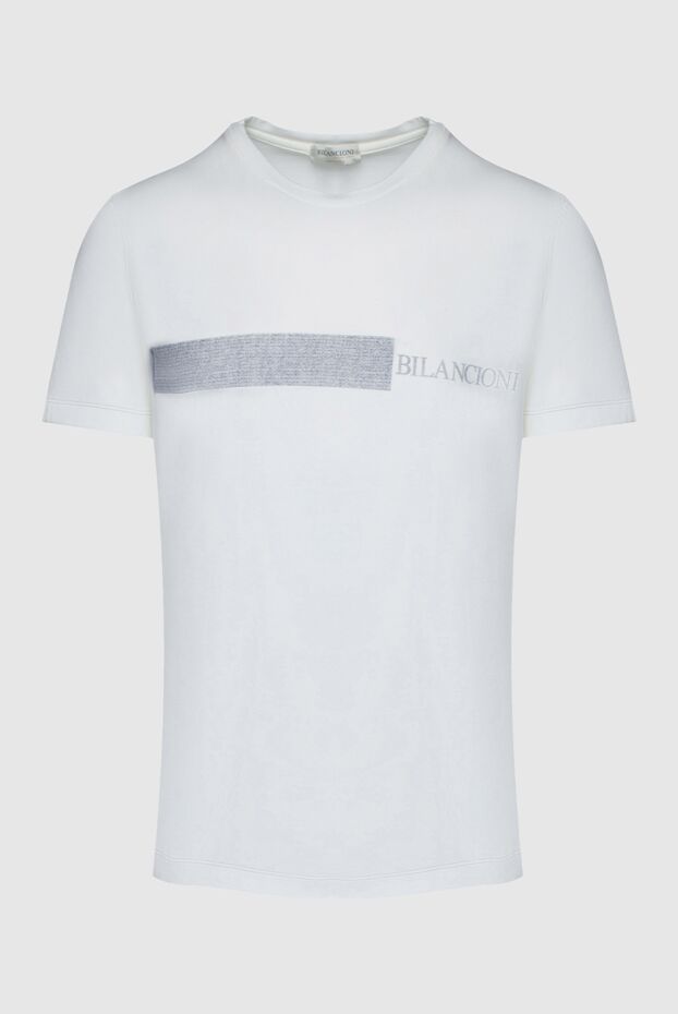 Bilancioni man white cotton t-shirt for men buy with prices and photos 146759 - photo 1