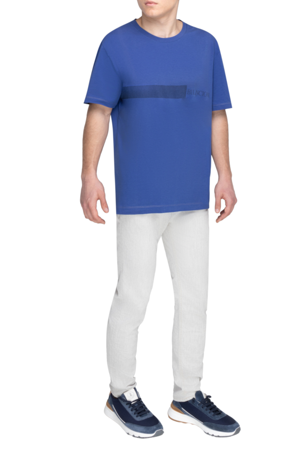 Bilancioni blue cotton t-shirt for men (markdown) 196930 - photo 2