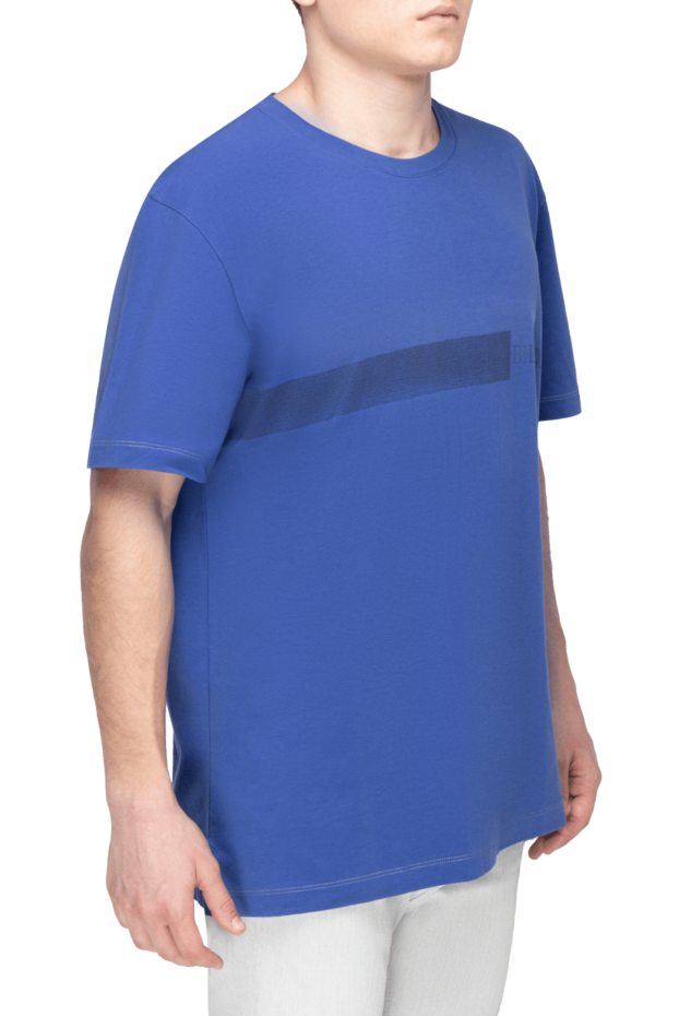 Bilancioni blue cotton t-shirt for men (markdown) 196930 - photo 3