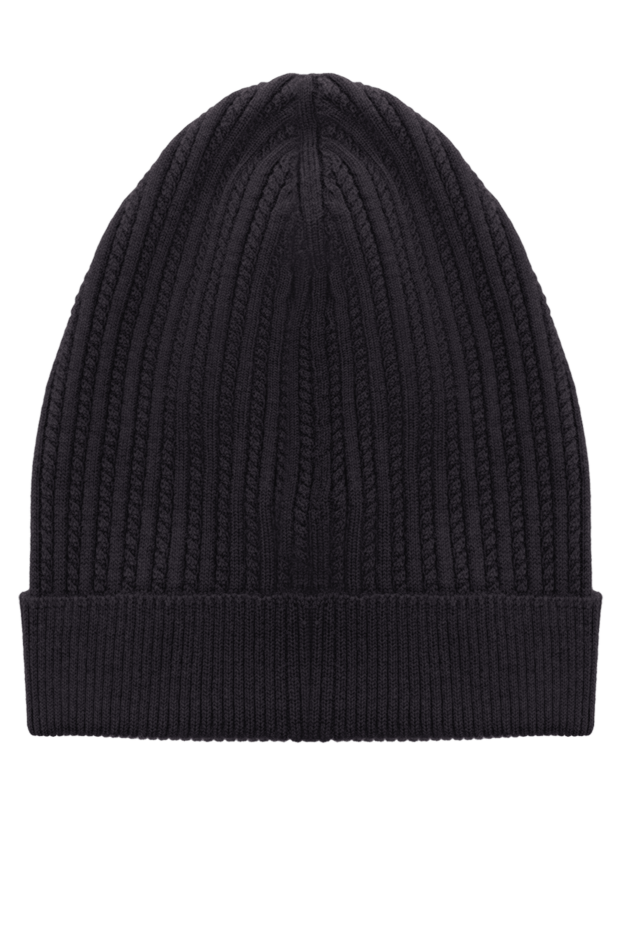 Bilancioni black cashmere and silk hat for men 146873 - photo 3