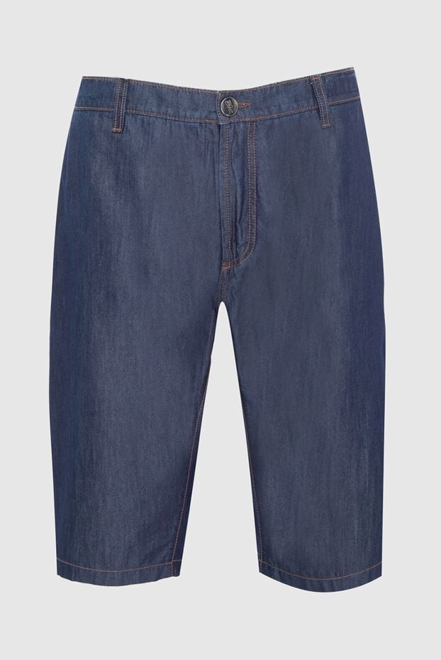 Hettabretz men's blue denim straight fit shorts 146937 - photo 1