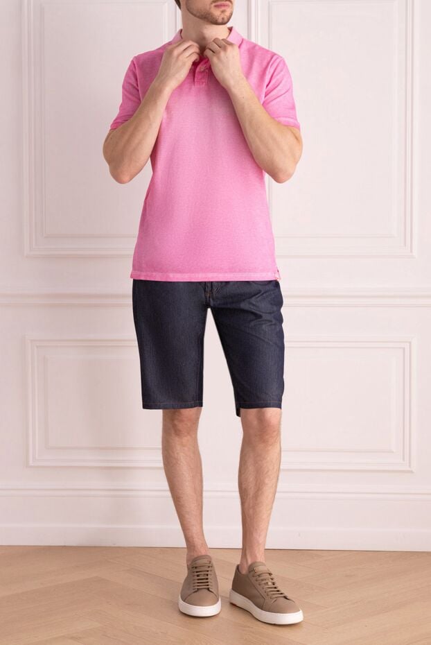 Hettabretz men's blue denim straight fit shorts 146937 - photo 2