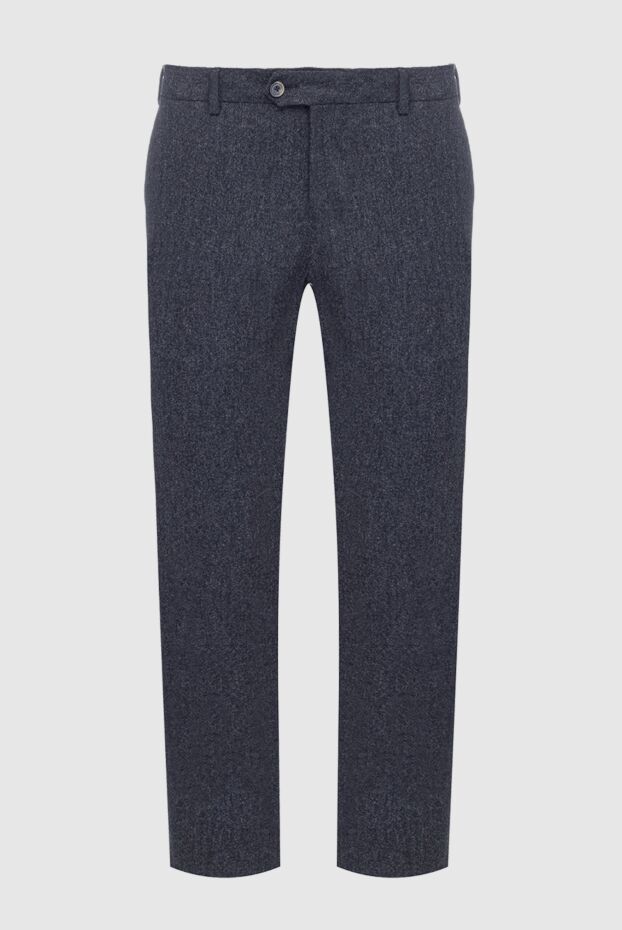 Cesare di Napoli мужские брюки из шерсти и кашемира серые мужские купить с ценами и фото 147008 - фото 1