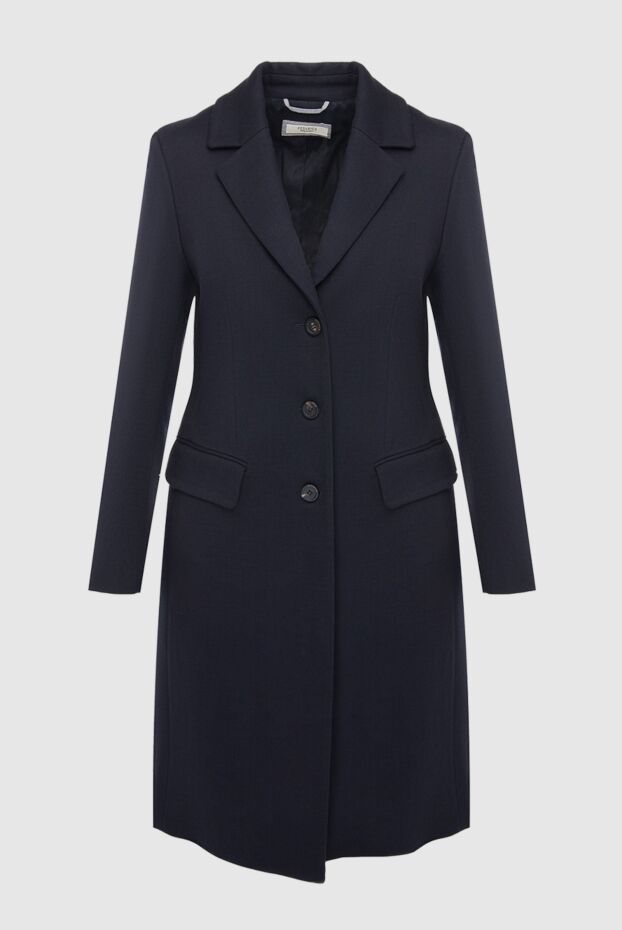 Peserico woman women's black wool and elastane coat buy with prices and photos 147105 - photo 1