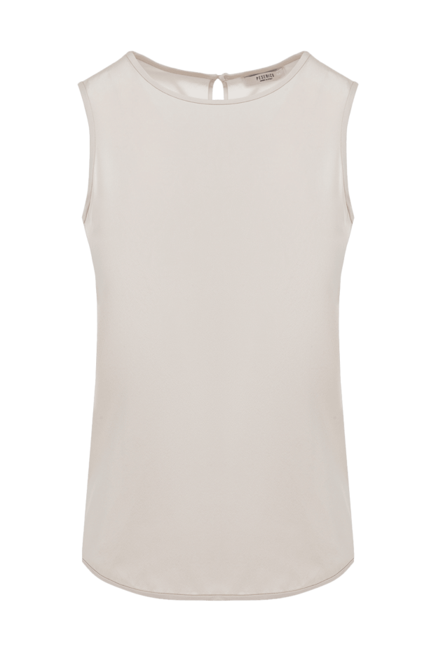 Peserico woman women's white silk and elastane top buy with prices and photos 147119 - photo 1