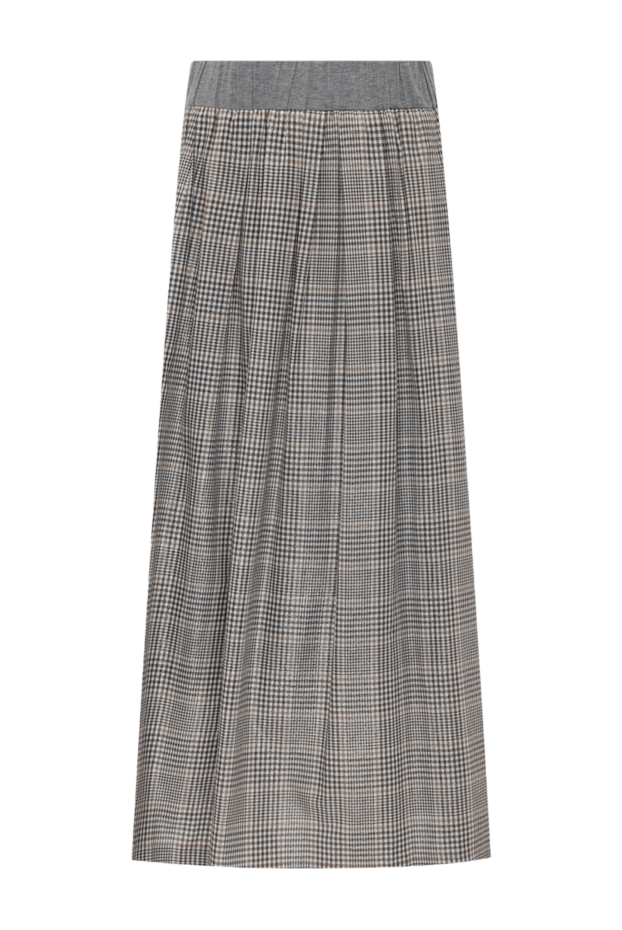 Peserico женские юбка из хлопка серая женская купить с ценами и фото 147135 - фото 1