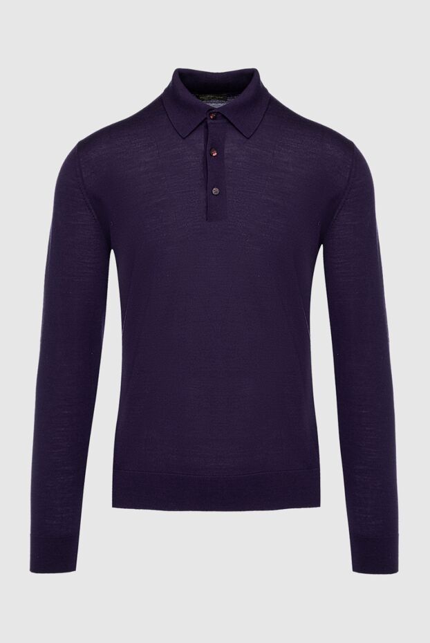 Cesare di Napoli man wool long sleeve polo violet for men buy with prices and photos 147176 - photo 1