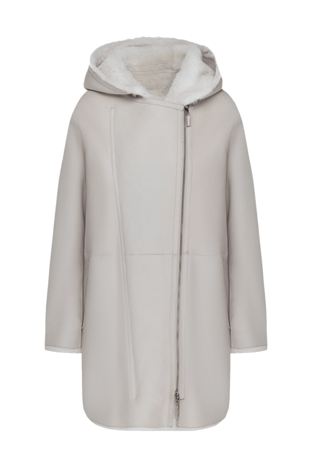 Max&Moi woman women's white sheepskin coat made of natural fur buy with prices and photos 147278 - photo 1