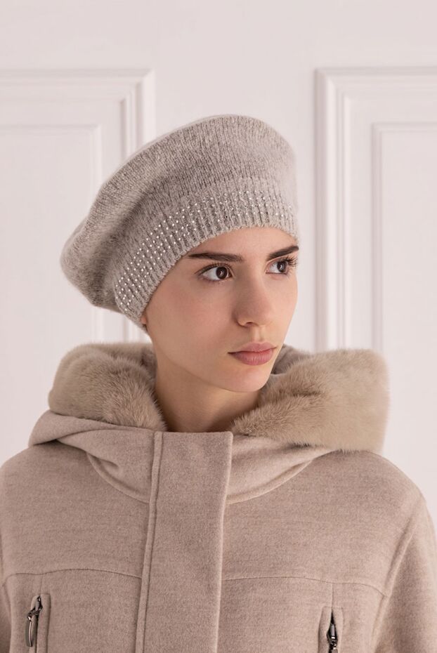 Max&Moi woman beige cashmere beret for women buy with prices and photos 147285 - photo 2