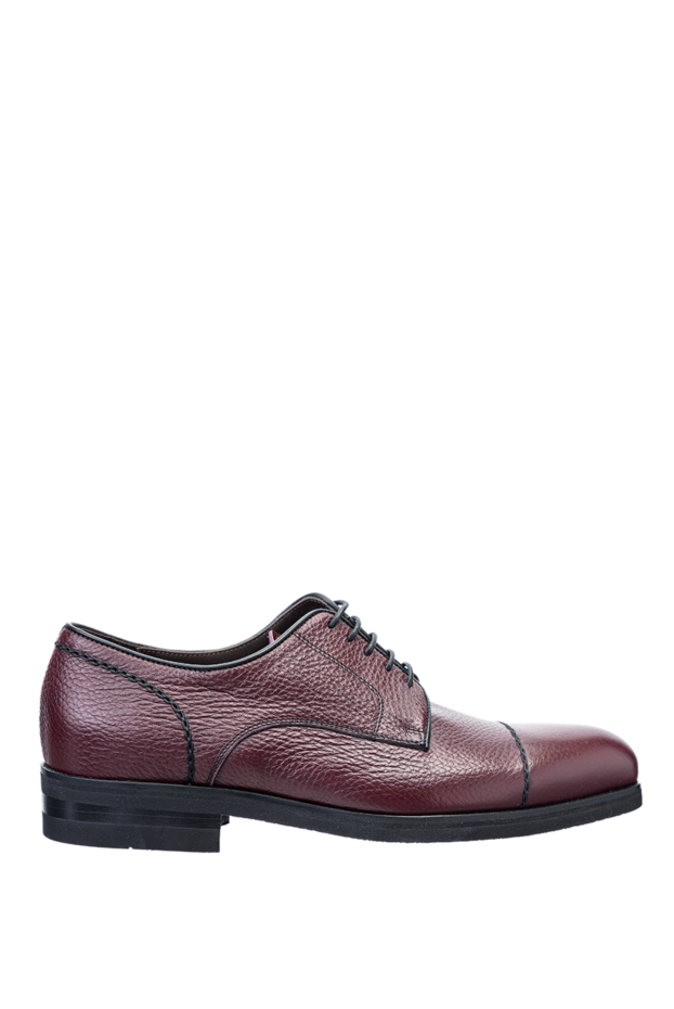 Cesare di Napoli man shoes for men made of leather burgundy buy with prices and photos 147315 - photo 1