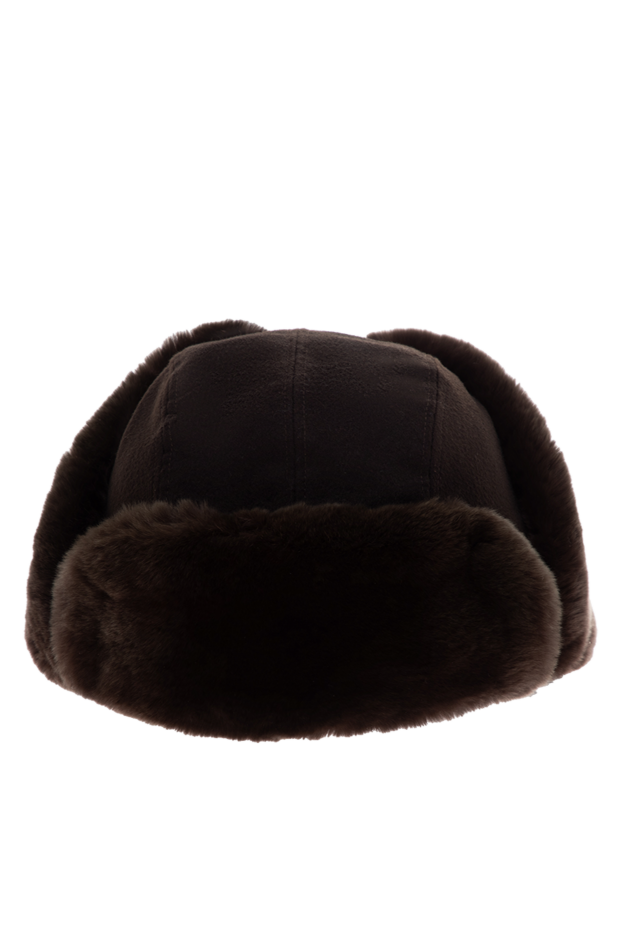 Tombolini man hat made of wool and natural fur brown for men buy with prices and photos 147439 - photo 1