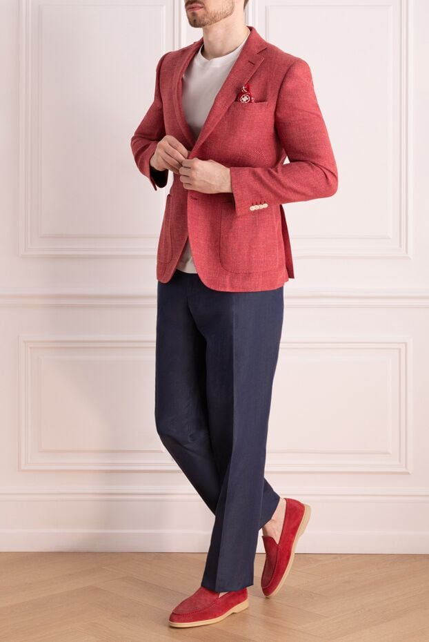 Lubiam summer jacket in a coral shade made of natural fabrics 147453 - photo 2