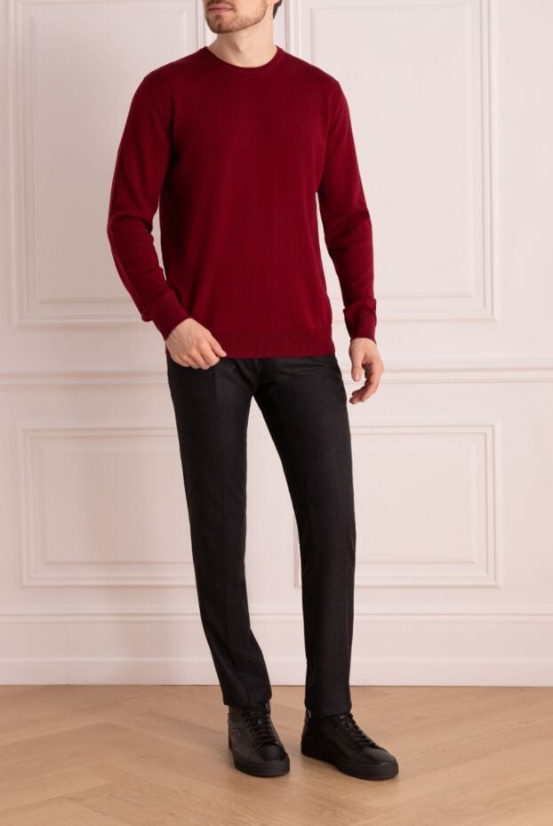 Lubiam black soft wool trousers with classic fastening 147475 - photo 2