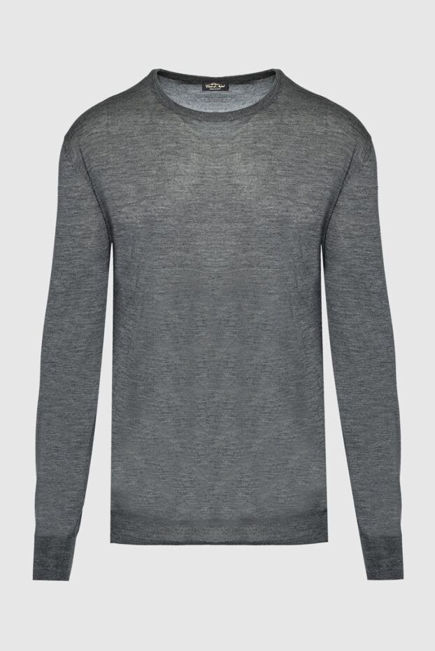 Cesare di Napoli man cashmere and silk jumper gray for men buy with prices and photos 147497 - photo 1