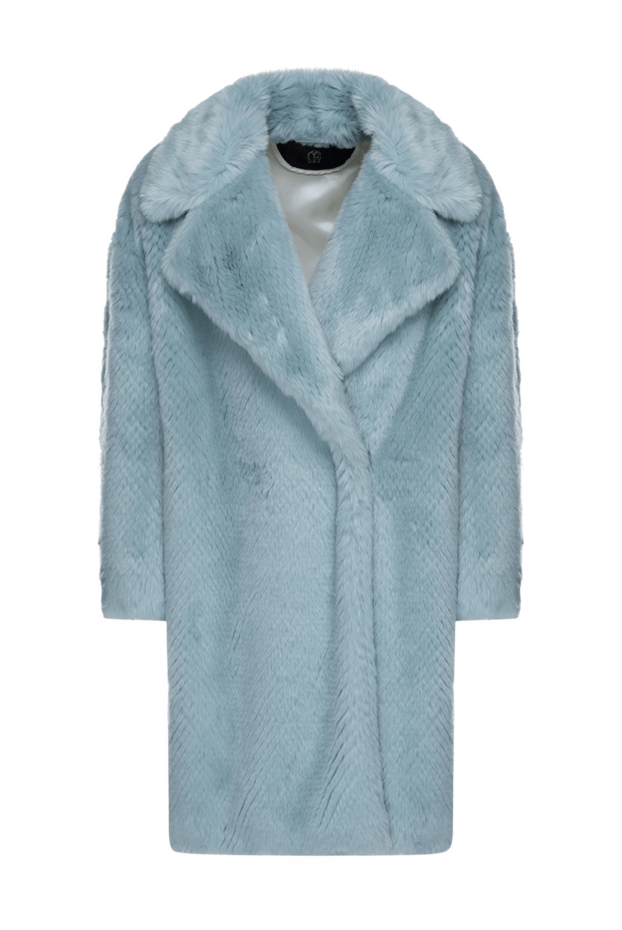 Il Cappottino woman women's blue acrylic and polyester fur coat buy with prices and photos 147626 - photo 1