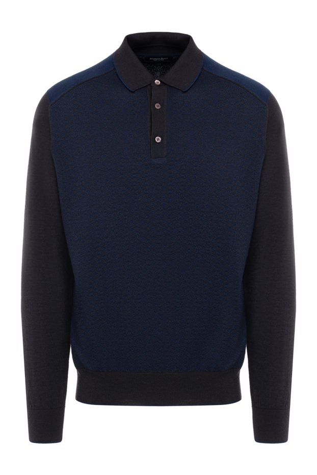 Stefano Ricci long sleeve polo shirt with smooth sleeves and textured front 147684 - photo 1
