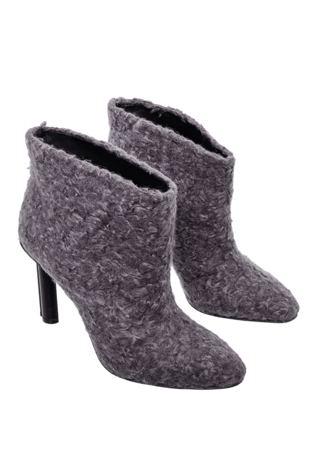 Stephen Venezia women's gray leather boots with a textured surface 147707 - photo 3