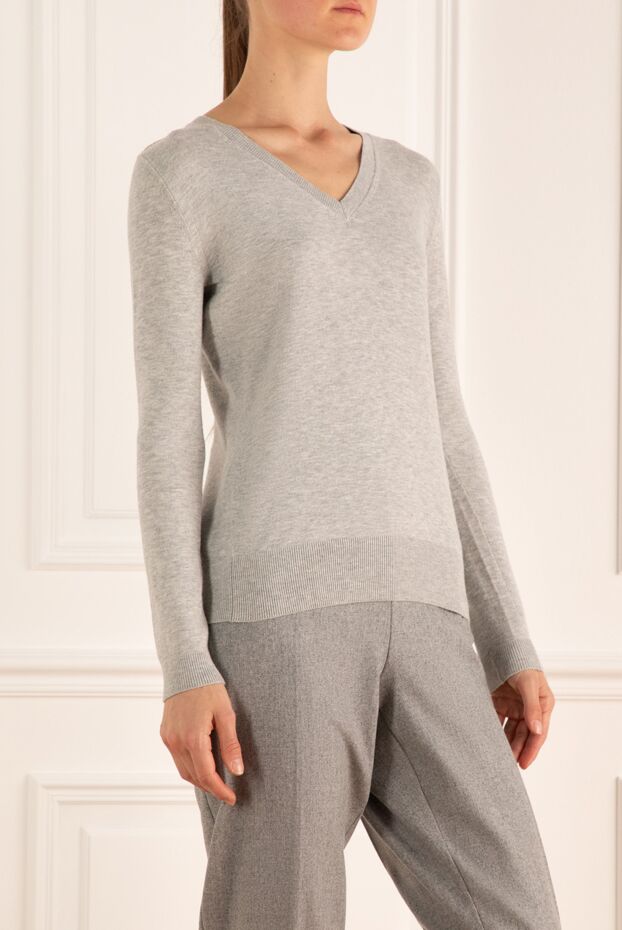 Biancalancia gray nylon and viscose jumper for women 147711 - photo 3