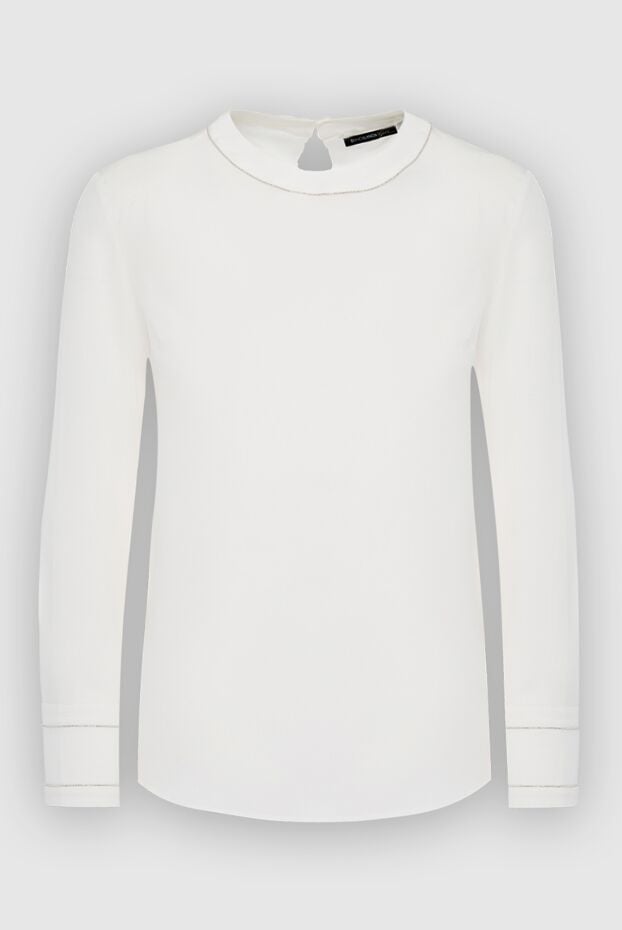 Biancalancia women's silk blouse basic white 147713 - photo 1