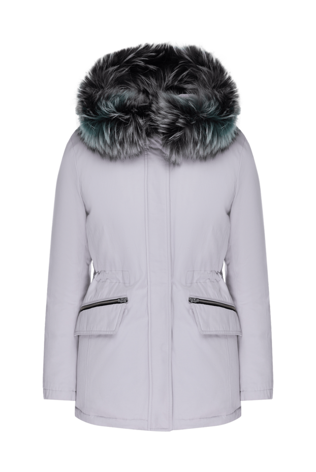 Intuition winter ivory jacket with natural down filling and fur trim 147980 - photo 1