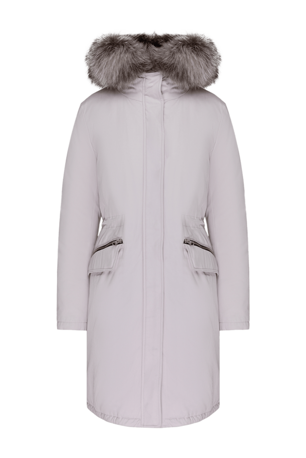 Intuition women's elongated parka with natural down and fluffy fur trim 147982 - photo 1