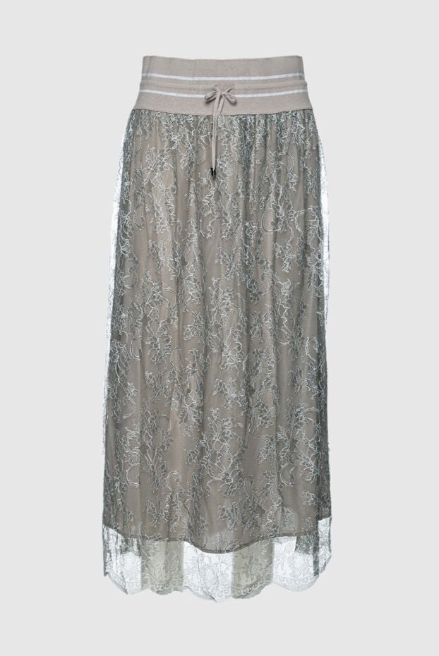 Tonet green viscose and polyamide skirt for women 148245 - photo 1