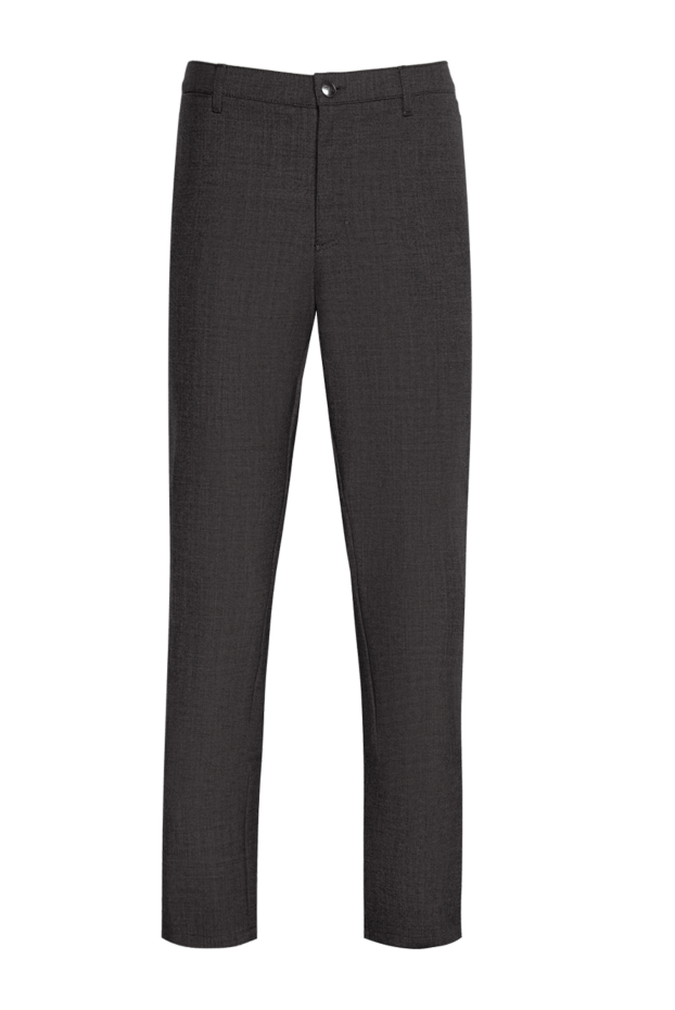 Zilli мужские брюки из шерсти и хлопка коричневые мужские купить с ценами и фото 148318 - фото 1