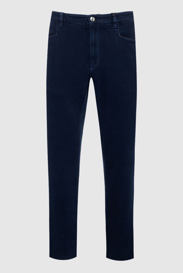 Zilli мужские джинсы из хлопка и полиэстера синие мужские купить с ценами и фото 148332 - фото 1