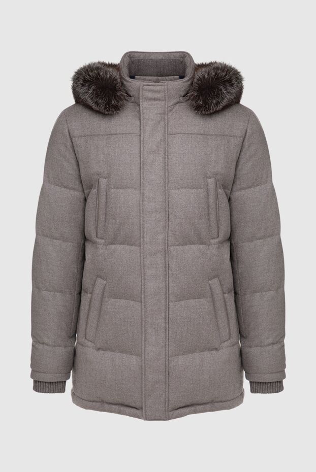 Enrico Mandelli man men's down jacket made of wool and cashmere beige buy with prices and photos 148365 - photo 1