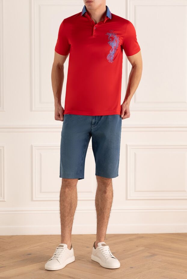 Zilli man blue cotton and polyamide shorts for men buy with prices and photos 148369 - photo 2