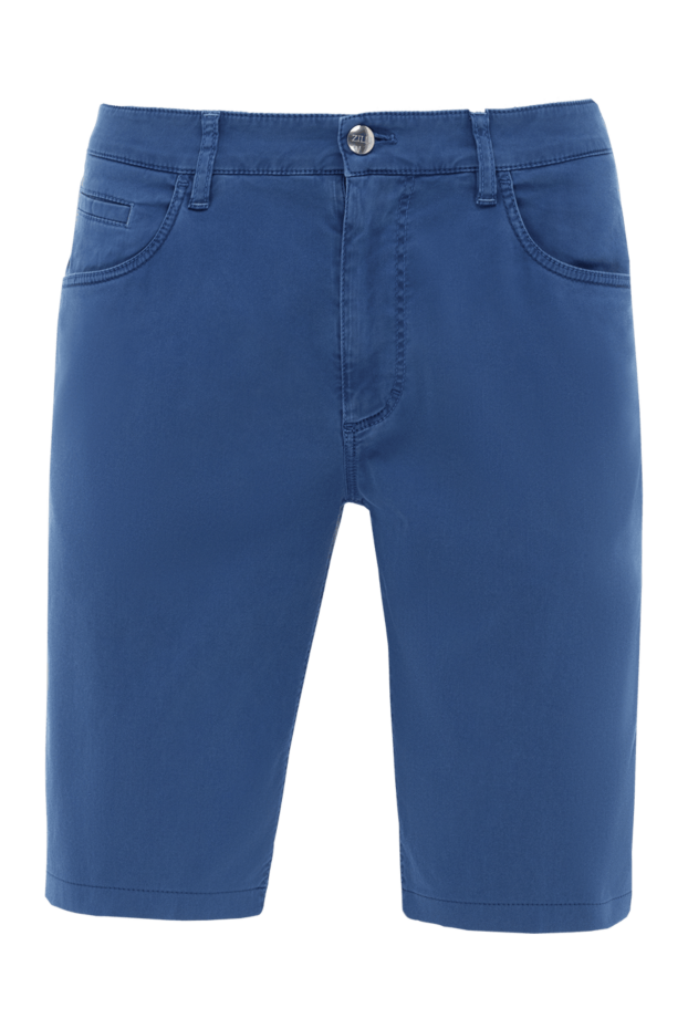 Zilli мужские шорты из хлопка синие мужские купить с ценами и фото 148375 - фото 1