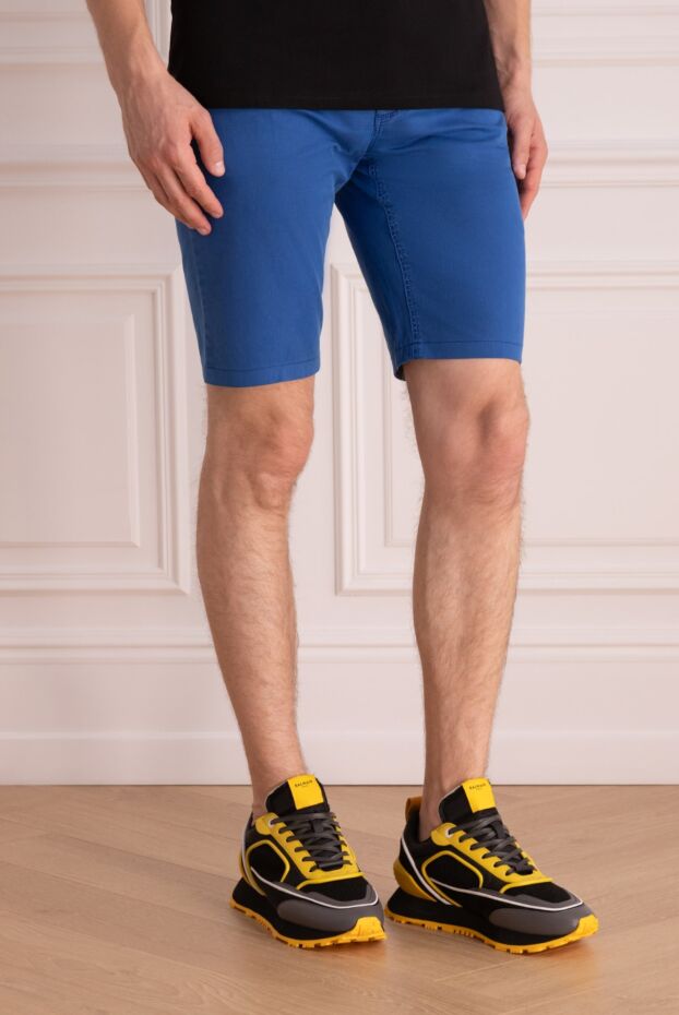 Zilli blue summer men's shorts cotton casual city style 148375 - photo 3
