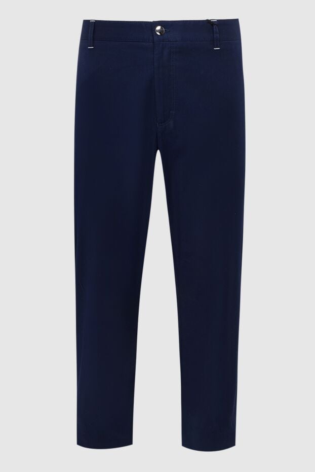 Zilli мужские джинсы из хлопка и эластана синие мужские купить с ценами и фото 148379 - фото 1