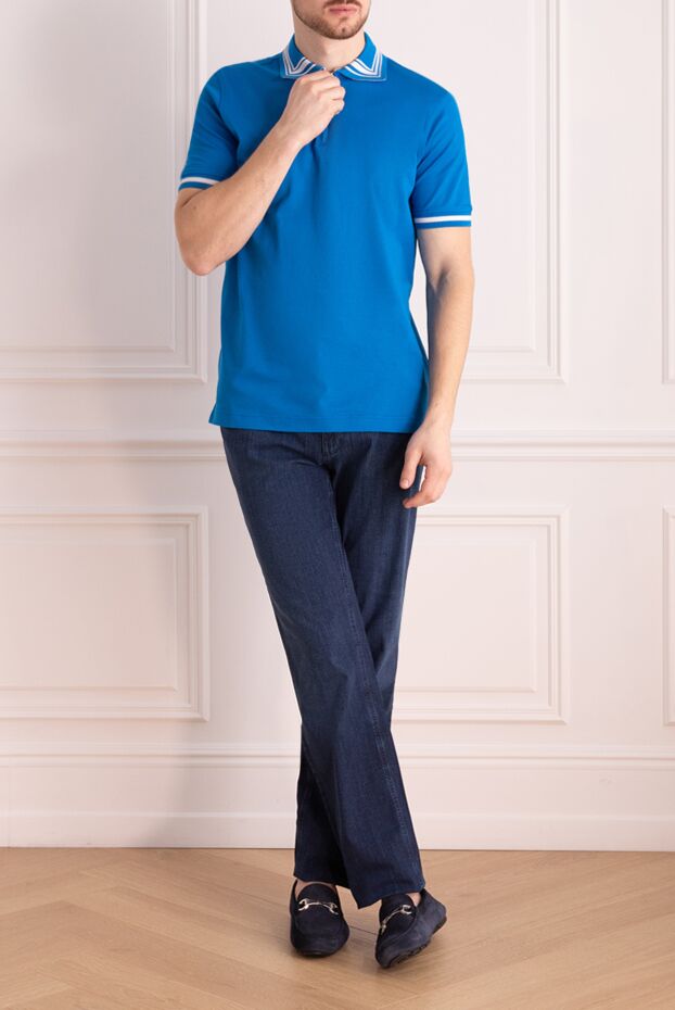 Zilli man blue cotton jeans for men buy with prices and photos 148383 - photo 2