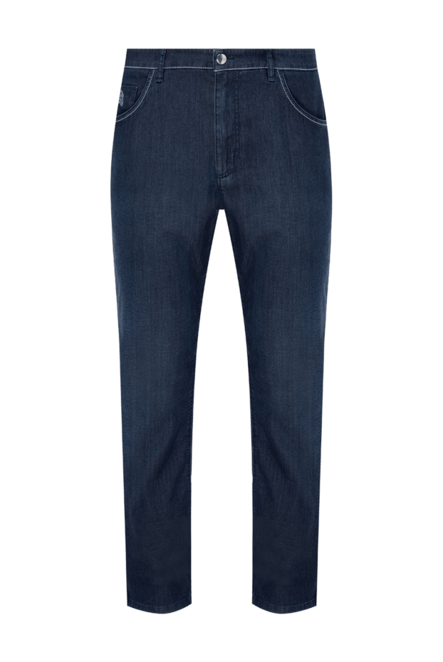 Zilli мужские джинсы из хлопка синие мужские купить с ценами и фото 148384 - фото 1
