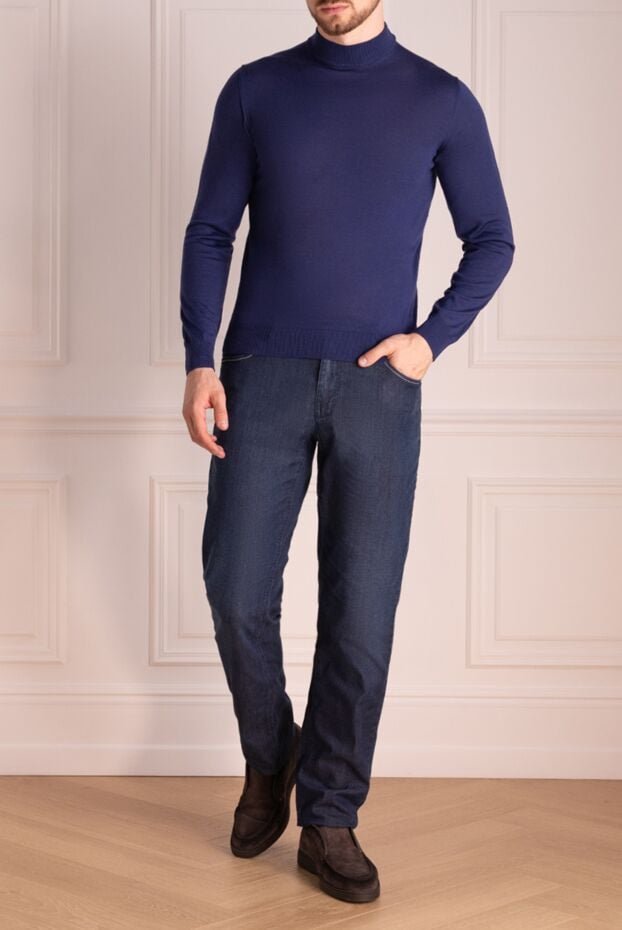 Zilli man blue cotton jeans for men buy with prices and photos 148384 - photo 2