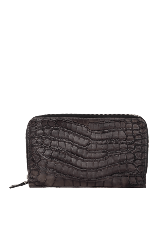 Cesare di Napoli man men's clutch bag made of gray alligator skin buy with prices and photos 148486 - photo 1