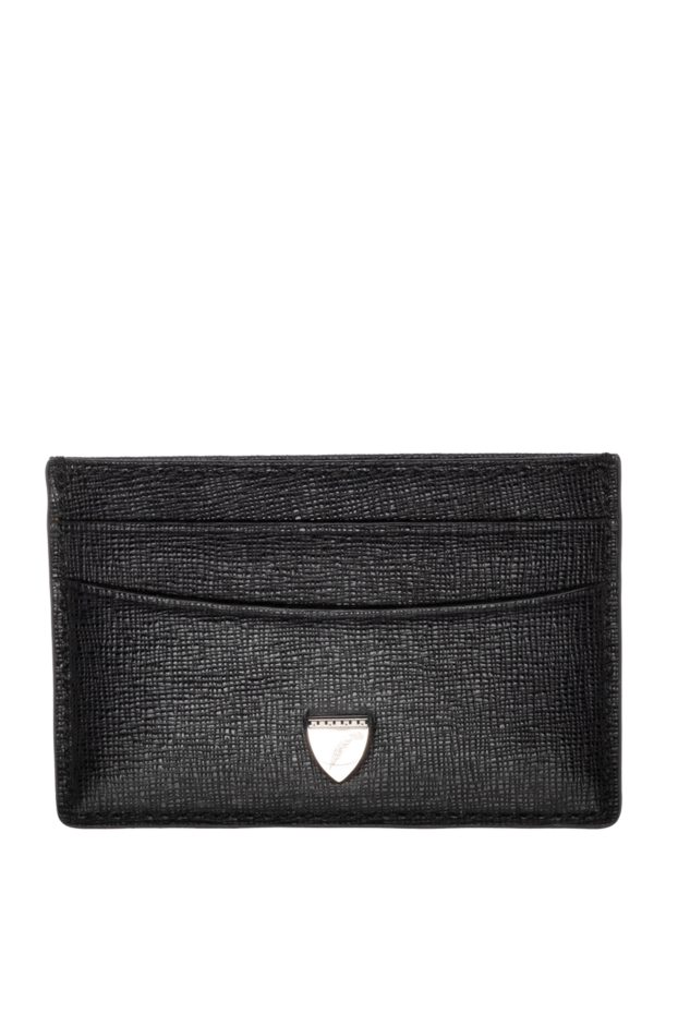 Aspinal of London black leather business card holder for women 148526 - photo 1